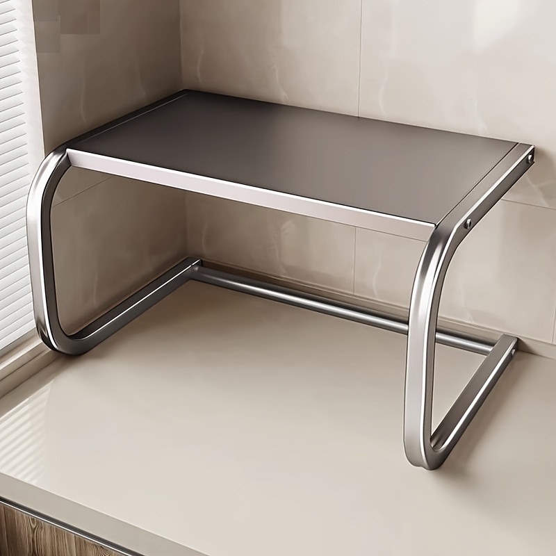 Kitchen Baking Rack - Przestronny, dwupoziomowy metalowy regał na mikrofalówkę,
