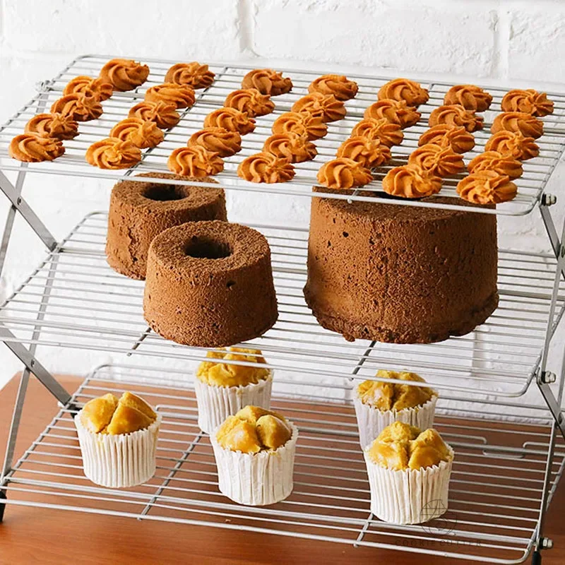 Kitchen Baking Rack - Składana, wielowarstwowa rusztka do chłodzenia ciast,