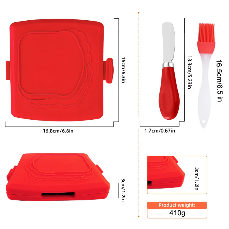 Zestaw 3 tosterek do kanapek z – Baking Kitchen Set recenzja i cena
