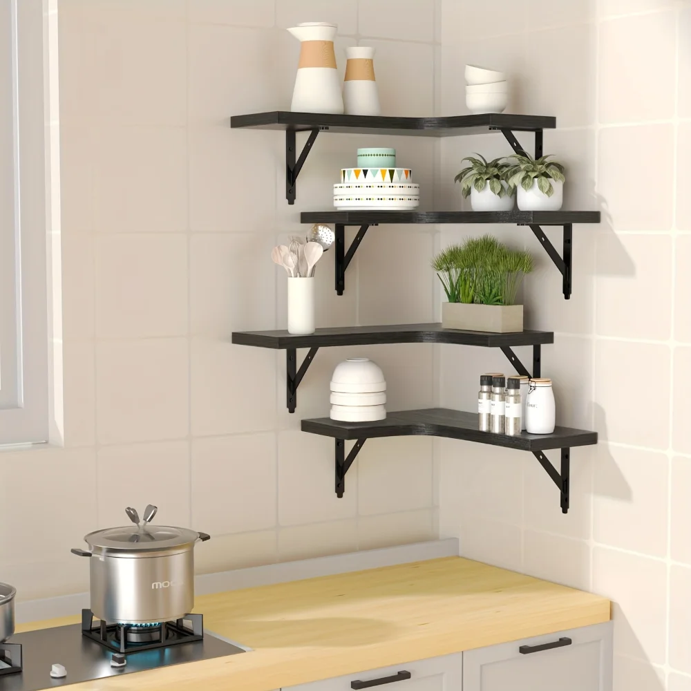 Półki wiszące z naturalnym wzo – Kitchen Uncle recenzja i cena